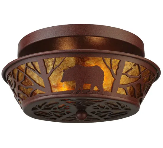 13.5" Wide Bear on the Loose Flushmount
