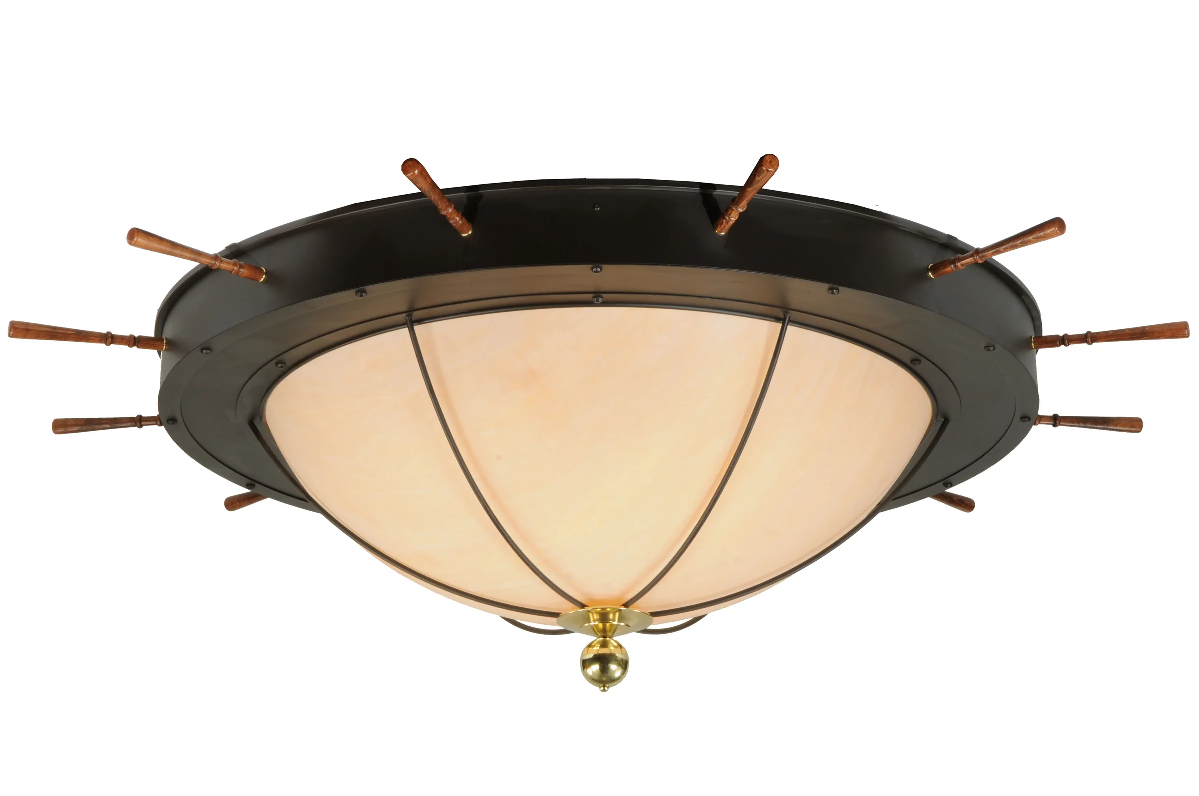 Nautical 12 Light Flushmount in Oil Rubbed Bronze