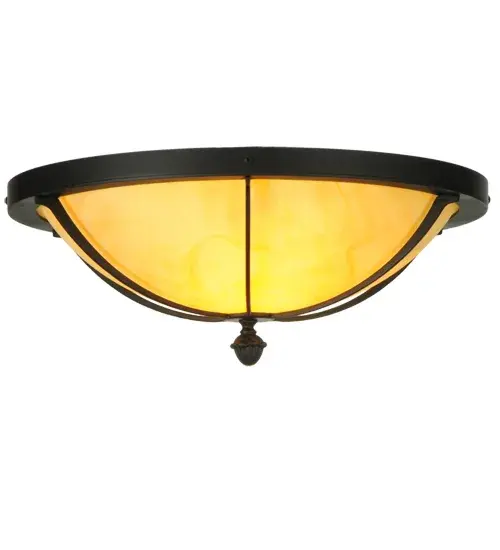 This stunning Dominga ceiling fixture features a Tawnyrock Idalight shade. The lustrous shade is enhanced with a handsome frame; hardware and decorative accents featured in a bold?Blackwash finish. Dominga is ideal for hallways; living spaces and other rooms in residential; hospitality and commercial environments. Handcrafted by highly skilled artisans in our 180;000 square foot manufacturing facility in Yorkville; New York. Diffuser colors; metal finishes and designs can be customized to your preference. Dimmable energy efficient lamping options are offered. The ceiling fixture is UL and cUL listed for damp and dry locations.