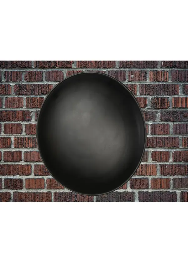 A bold striking wall fixture for residential, hospitality and commercial applications. Rigel features a stunning look with a Black powder coat finish. Handcrafted in our 180,000 square foot manufacturing facility in Yorkville, New York. Diffuser colors, metal finishes and fixture sizes can be customized to your needs. UL and cUL listed for dry and damp locations. Collection: Rigel Finish: Black Glass: Black Metal Finish Width: 18.00" Height: 18.00" Length: 9.00" Weight: 14.00 lb Extension from Wall: 9.00" Number of Bulbs: 1 Maximum Wattage: 70.00 W Bulb Type: LU Bulb Base: E26 Material: Steel Country of Origin: USA Safety Listing: Wet Safety Rating: Wet