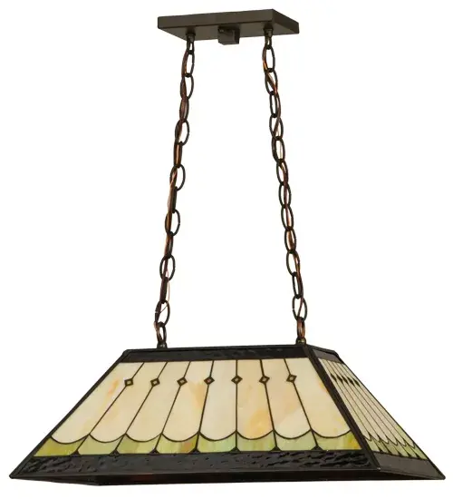 21" Long Scallop Diamond Mission Oblong Pendant - Image 3