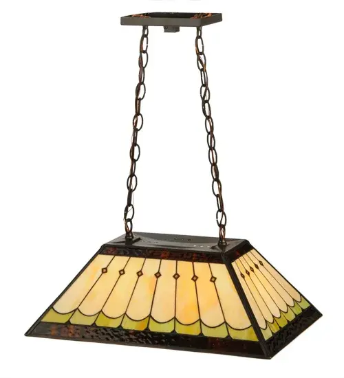 21" Long Scallop Diamond Mission Oblong Pendant - Image 4