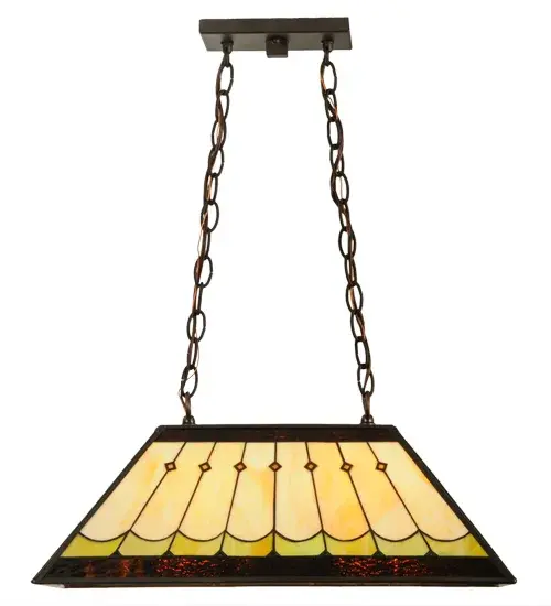 21" Long Scallop Diamond Mission Oblong Pendant - Image 5