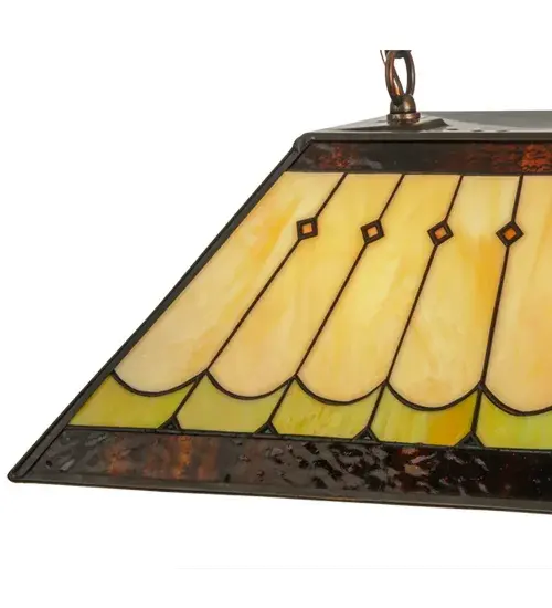 21" Long Scallop Diamond Mission Oblong Pendant - Image 8