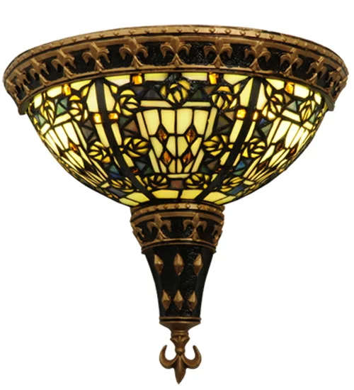 11.5"W Fleur-de-lis Wall Sconce
