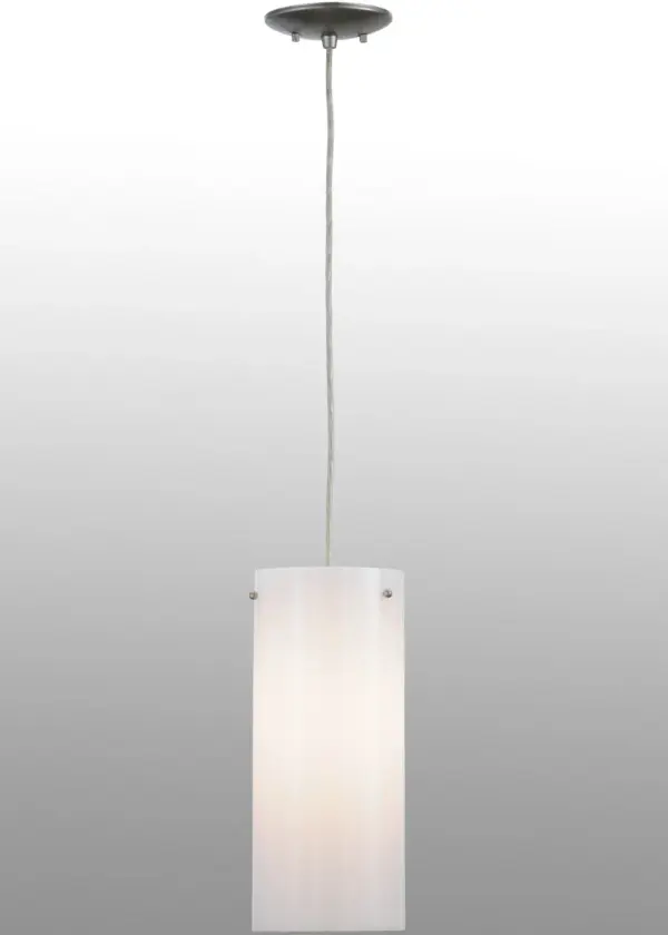 Every Meyda Tiffany item is a unique handcrafted work of art. Natural variations in the wide array of materials that we use to create each Meyda product make every item a masterpiece of its own. Photographs are a general representation of the product. Colors and designs will vary. Collection: Cilindro Finish: Nickel Powder Coat Glass: Statuario Idalight Width: 6.50" Height: 16.00" Length: 6.50" Weight: 2.50 lb Number of Bulbs: 1 Maximum Wattage: 60.00 W Bulb Type: A19 Bulb Base: E26 Material: Steel Country of Origin: USA Safety Listing: Damp Safety Rating: Damp