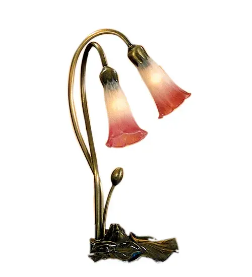 The Pink/White Pond Lily by Meyda Lighting