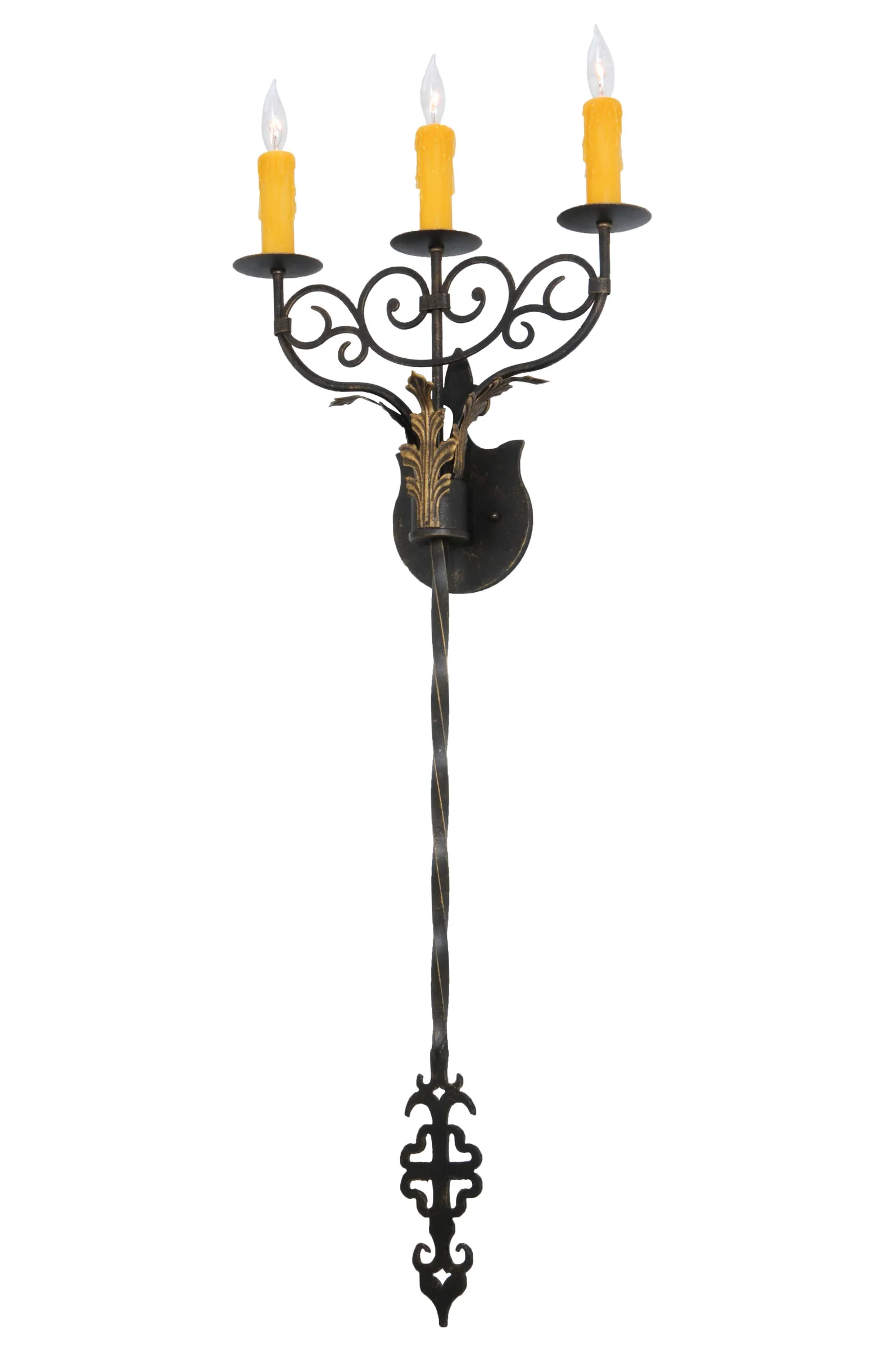 15.5"Wide Merano 3 Light Wall Sconce