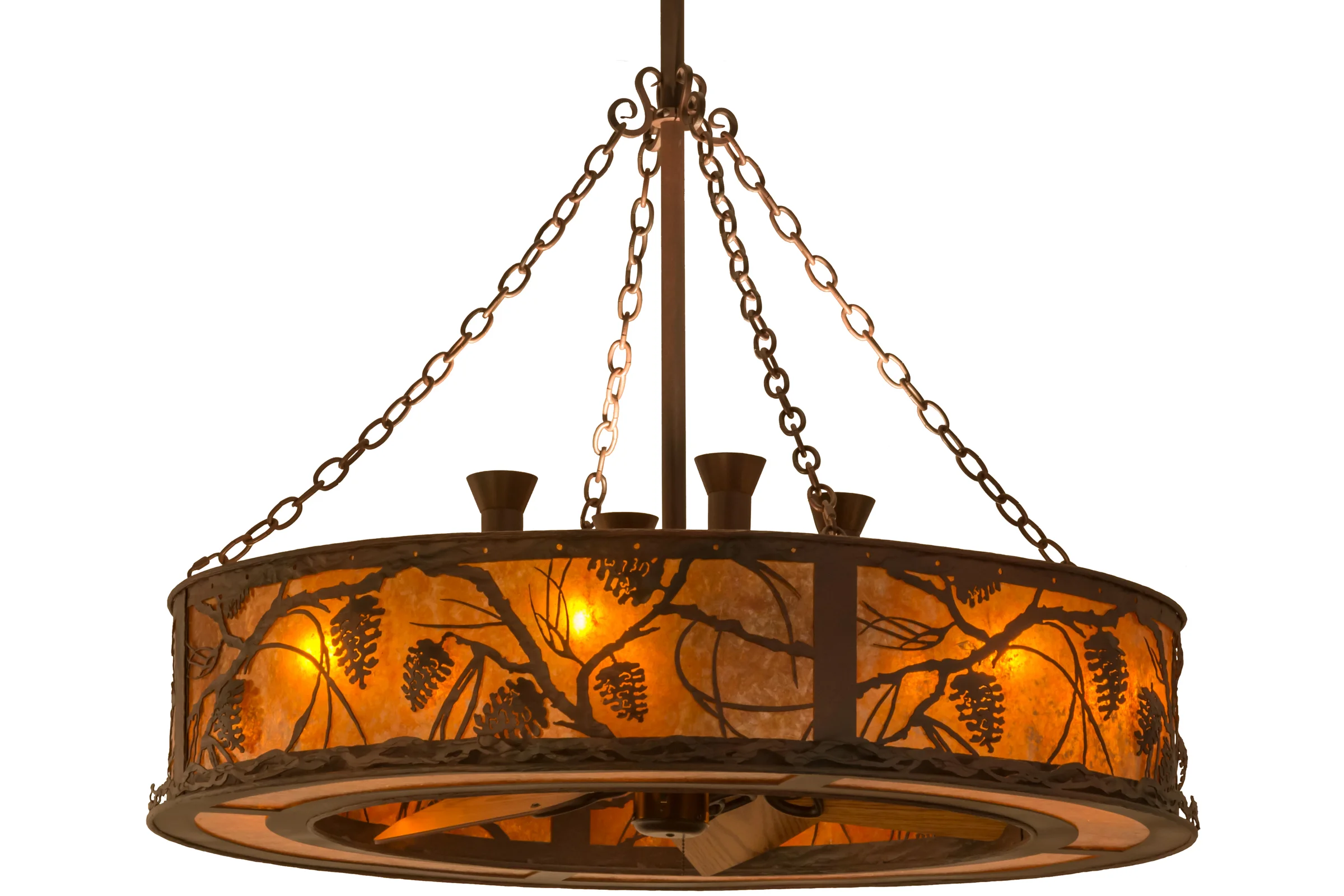 Whispering Pines 12 Light Chandel-Air in Ob/Lok