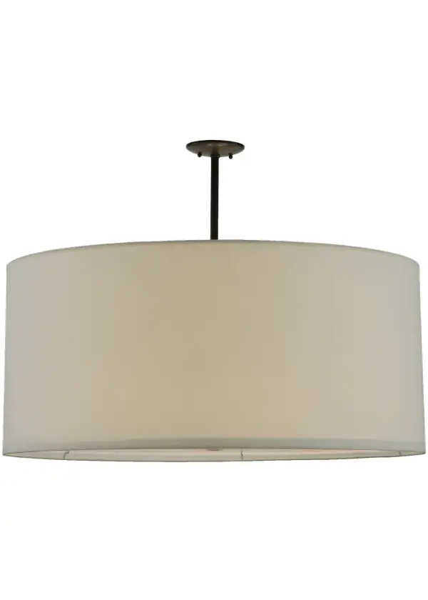 Designed with a curvaceous profile that fits into luxury homes, hotels and other commercial and hospitality locations. This versatile pendant defines a distinctive sophisticated aesthetic. The White Linen shade is complemented with hardware featured in a Timeless Bronze finish and enhanced with a Statuario Idalight bottom diffuser. Custom crafted by highly skilled artisans in our 180,000 square foot manufacturing facility in Yorkville, NY. Custom sizes, finishes and diffuser colors available. UL and cUL listed for dry and damp locations however we do not recommend installing it in spaces that experience a large amount of moisture due to the fabric shade. Collection: Cilindro Finish: Timeless Bronze Glass: White Linen Width: 36.00" Height: 27.00" Length: 36.00" Weight: 14.00 lb Number of Bulbs: 6 Maximum Wattage: 60.00 W Bulb Type: A19 Bulb Base: E26 Material: Steel Country of Origin: USA Safety Listing: Damp Safety Rating: Damp
