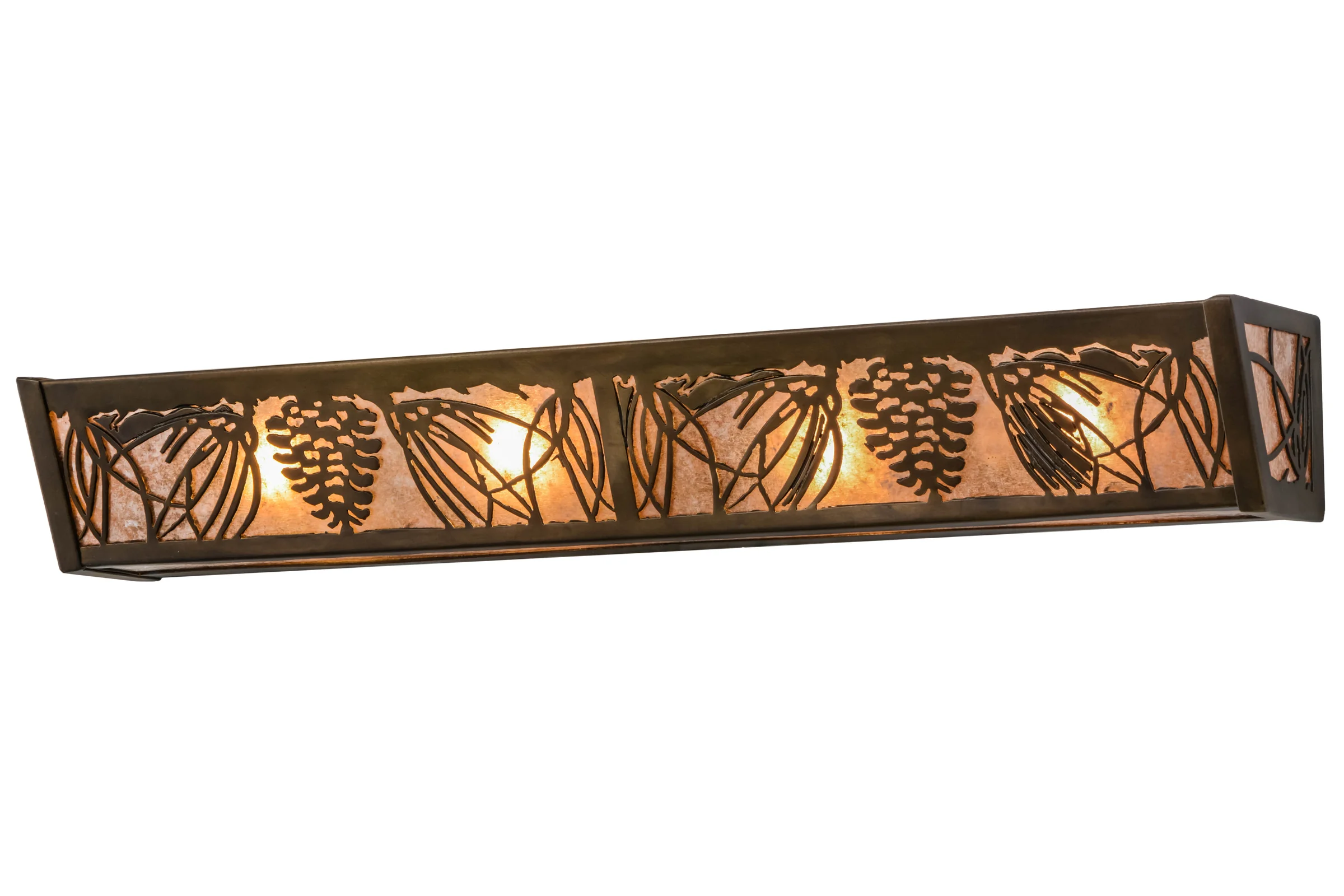 Mountain Pine Four Light Vanity in Antique Copper