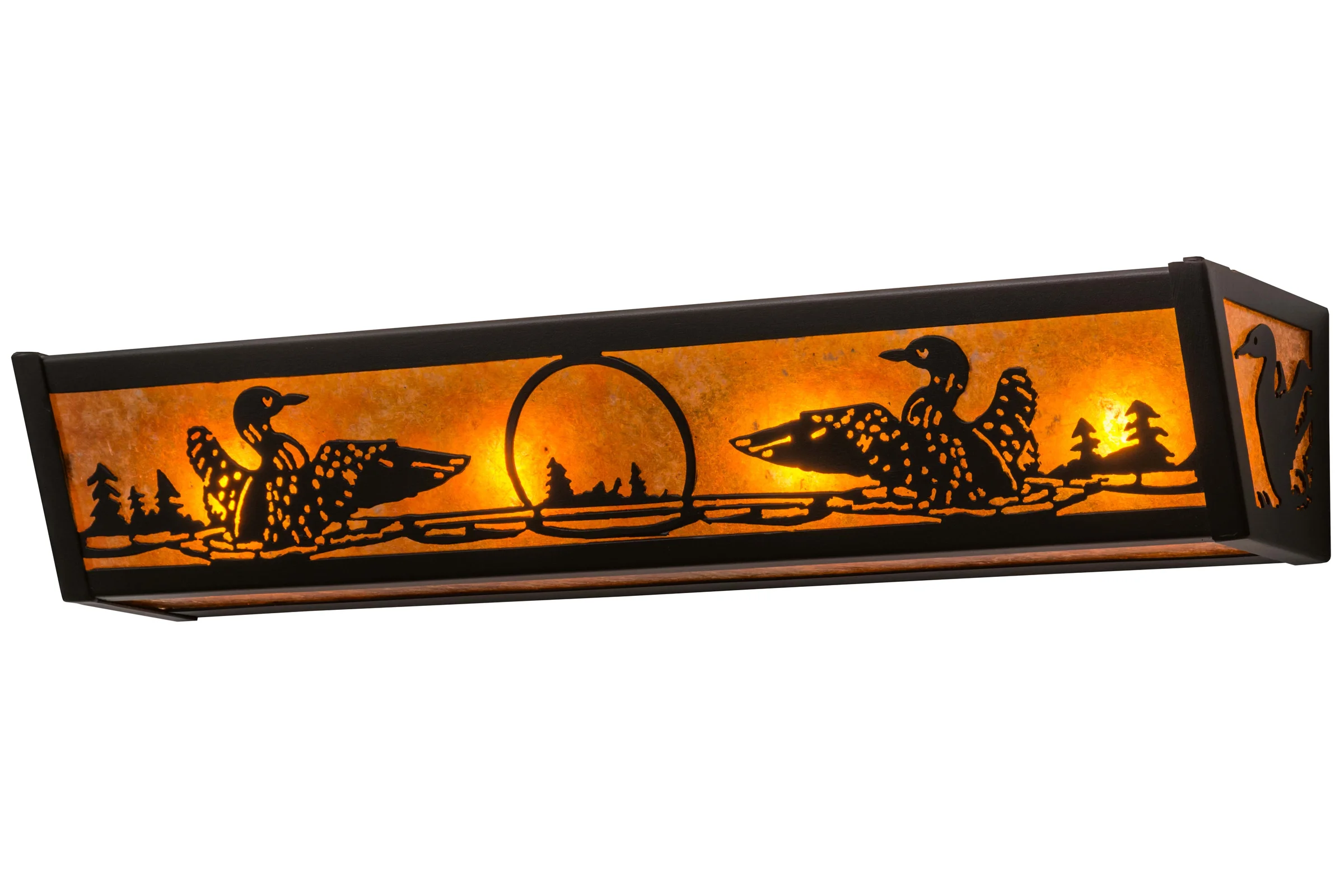 Loon Four Light Vanity in Textured Black