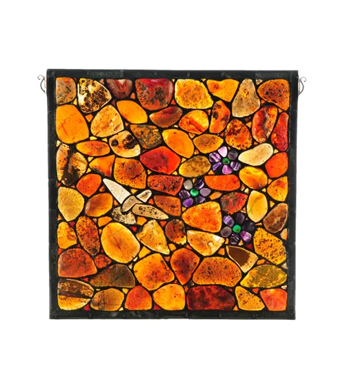 20" Wide X 20" High Hummingbird Agata Window