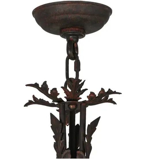 38.5" Wide New Country French 9 Light Chandelier - Image 7