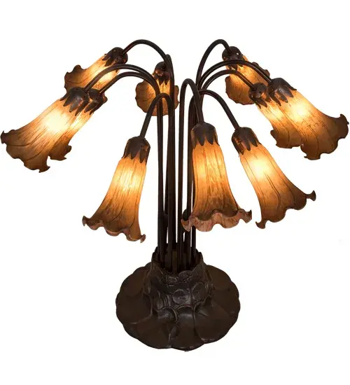 The Amber Pond Lily by Meyda Lighting - Image 4