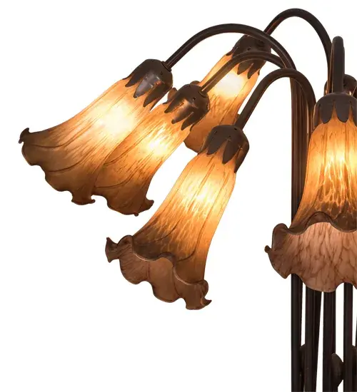 The Amber Pond Lily by Meyda Lighting - Image 6