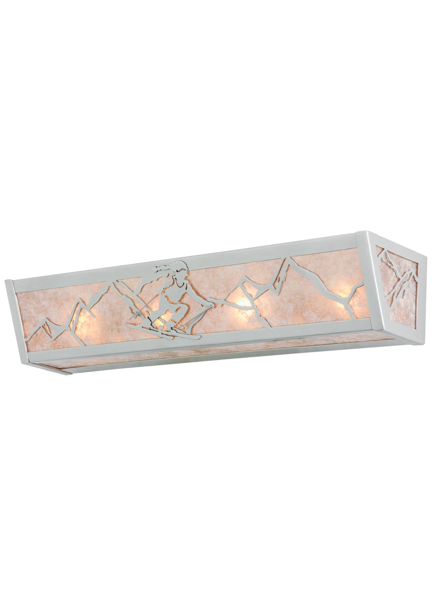 Alpine Four Light Vanity in Nickel