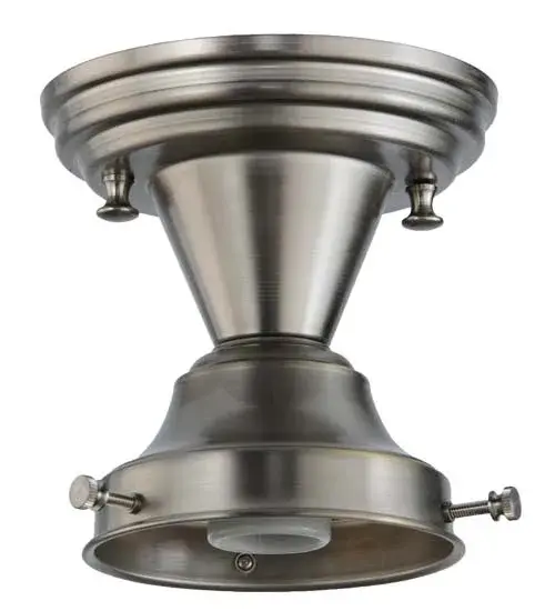 The Revival Schoolhouse glass reflects an authentic classic design. A perfectly formed shade is handcrafted of White Opal Schoolhouse Glass with rich artisanship and style. Originally used in private residences; schools; galleries and libraries; this Schoolhouse electrical reproduction will illuminate a broad range of interiors today. The Brass pendant is enhanced with a Brushed Nickel finish and provides ambient lighting. The Revival Traditional Globe Semi-Flushmount is featured in our American-designed; handcrafted Schoolhouse Lighting Collection. UL and cUL listed for dry and damp locations. - alternate view