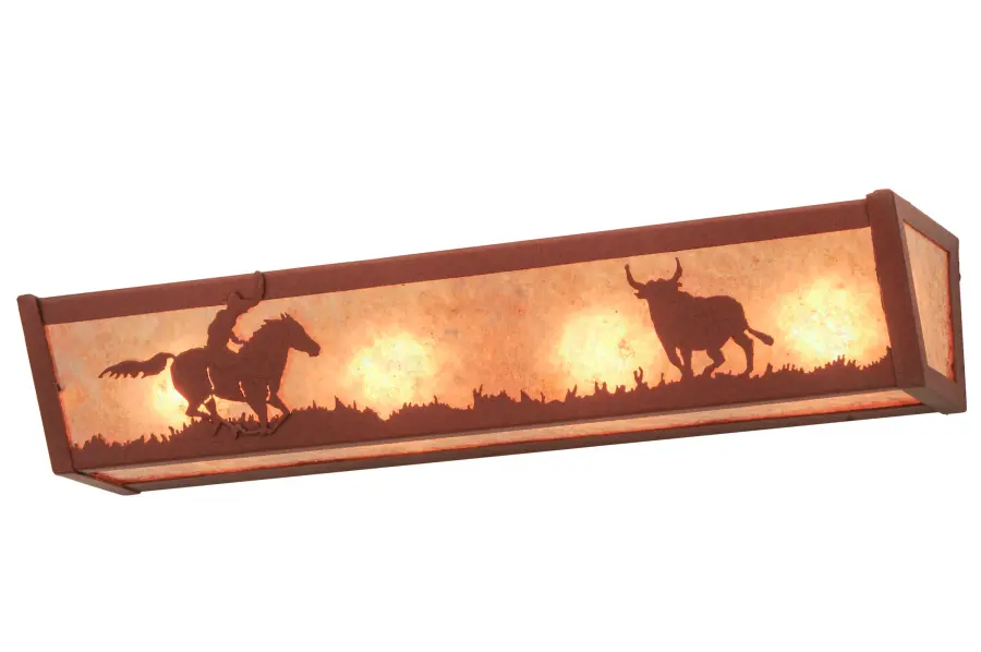 The Meyda Tiffany - Cowboy & Steer by Meyda Lighting - Image 1