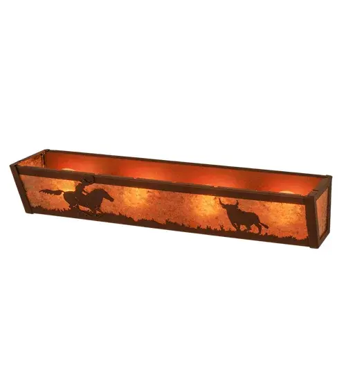 The Meyda Tiffany - Cowboy & Steer by Meyda Lighting - Image 4