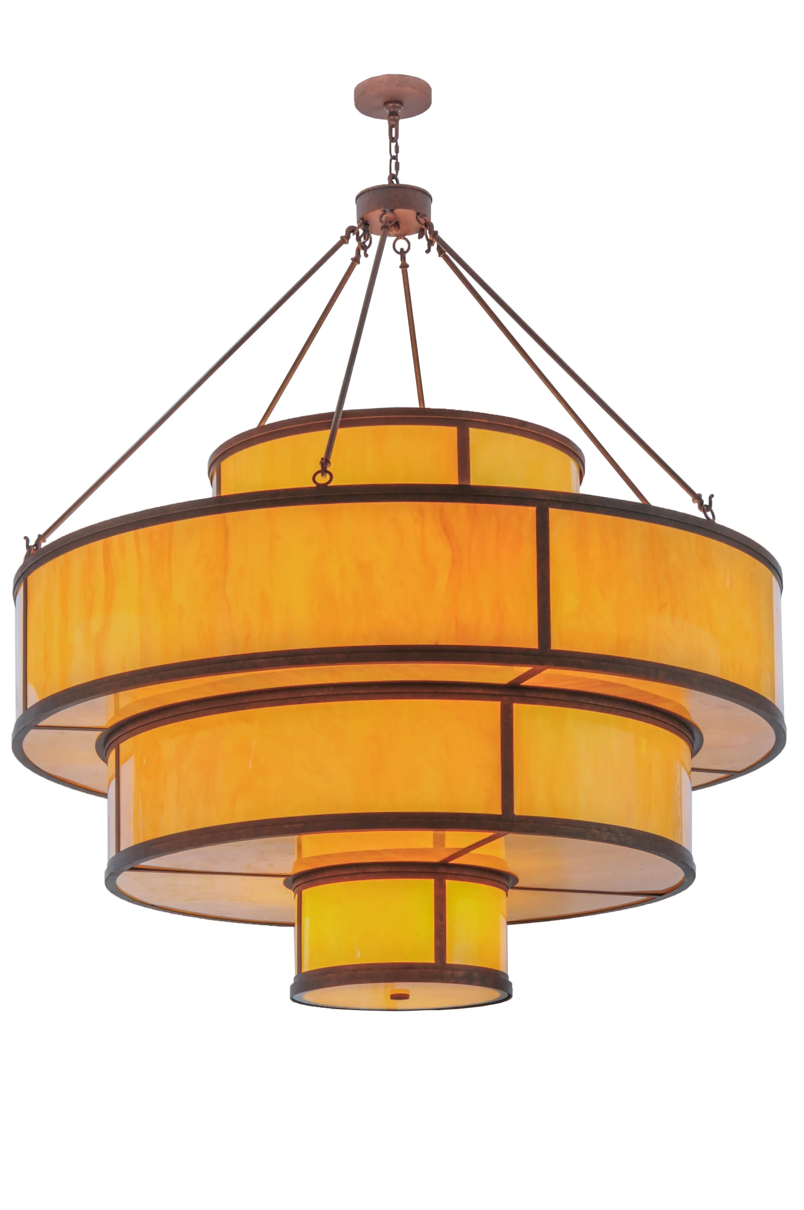 Jayne 26 Light Pendant in Antique Rust