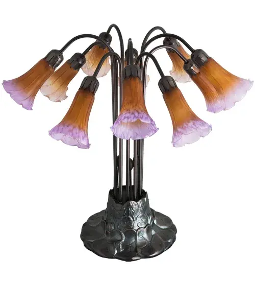 The Amber/Purple Pond Lily by Meyda Lighting - Image 3
