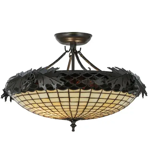 The Meyda Tiffany - Greenbriar Oak by Meyda Lighting - Image 3