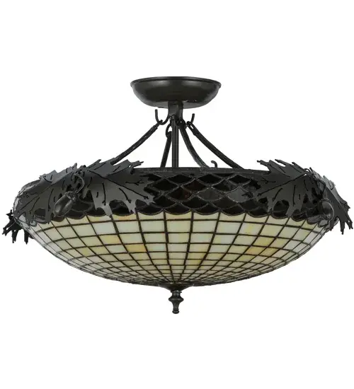 The Meyda Tiffany - Greenbriar Oak by Meyda Lighting - Image 4