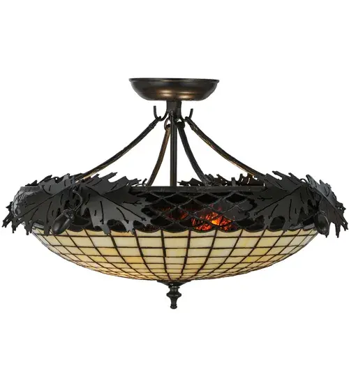 The Meyda Tiffany - Greenbriar Oak by Meyda Lighting - Image 6