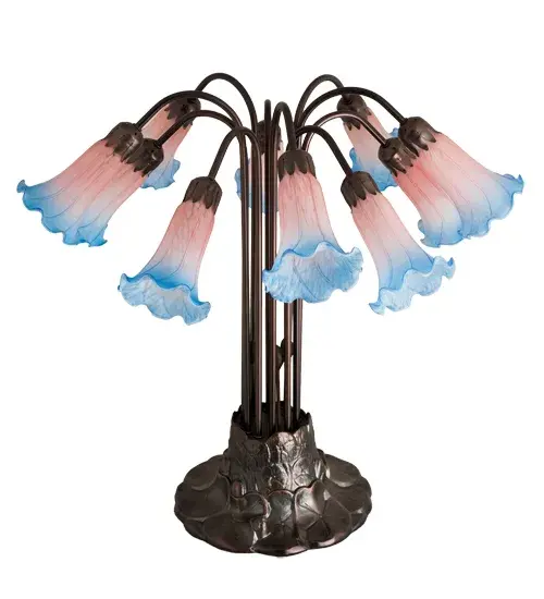 The Pink/Blue Pond Lily by Meyda Lighting - Image 3