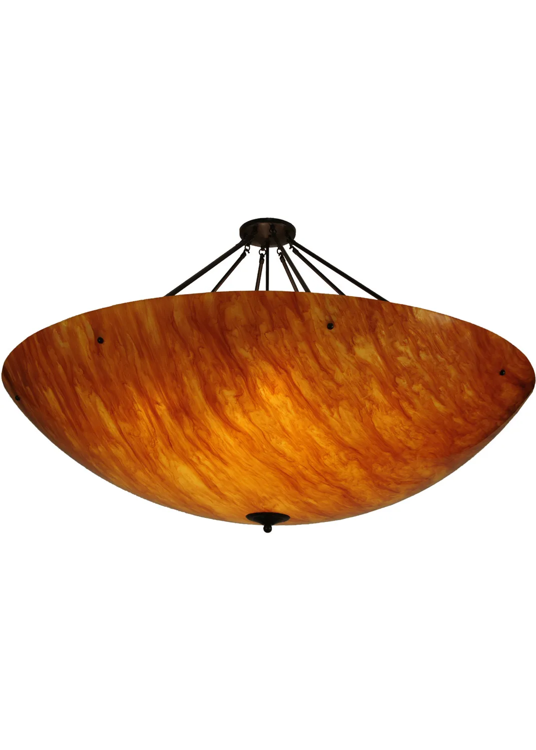 Metro Fusion 12 Light Semi-Flushmount in Timeless Bronze