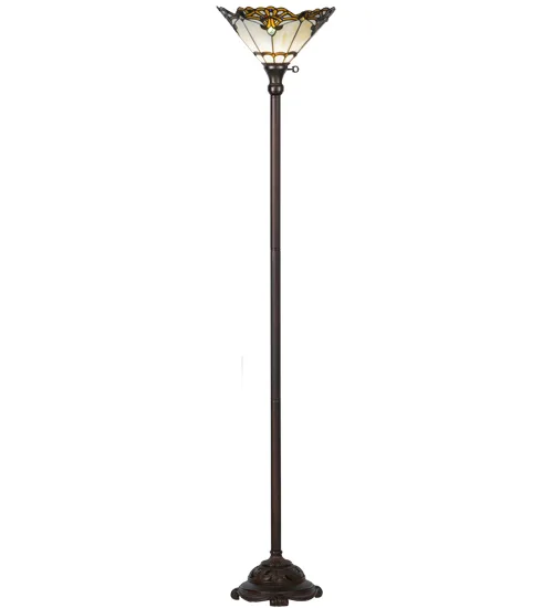 70"H Shell with Jewels Torchiere