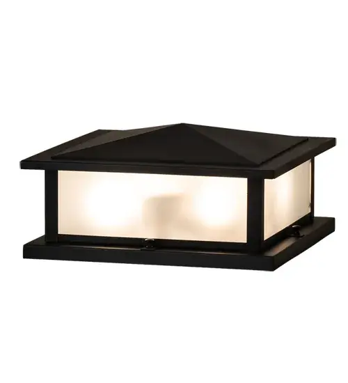Constructed of Solid Brass; this lighting fixture is handcrafted for durability and longevity; resisting rust and corrosion; making it ideal for both exterior and interior applications. A stunning Craftsman design statement is captured with a dramatic Mission-style profile. The Clear Frosted Glass diffuser is enhanced with a frame and hardware finished in Craftsman Brown. The fixture mounts to square columns and posts in timber homes; modern farmhouses; and other spaces. The Seneca Prime Pier Mount is included in our American-made; American- designed; handcrafted Craftsman Signature Series and manufactured in Yorkville; New York. UL and cUL listed for dry; damp; and wet locations. Our Build Your Own Craftsman Signature Series features unlimited combinations of styles. The collection is called Build Your Own because it is fully configurable and customizable from size and design to finish and lens color. Marine-grade; solid brass; or copper raw materials are used to ensure that items from the Craftsman Signature Series of outdoor and indoor lighting will stand the test of time; as these premium metals are impervious to most forms of oxidation. Hand-applied Patina finishes on brass and copper are sealed with a clear varnish and; over time; may require gentle maintenance; such as wax; to delay or reverse the natural living finish attributes indicative of this finishing process. Patina finishes on brass and copper provide strong resistance to fading from sun exposure; will not chip or crack; and will not rust like a steel-framed item in the same conditions. Choose from a variety of style options; or send us your concept today! Call today to learn how to use our configuration tool available on our website to generate an item number instantly. - alternate view