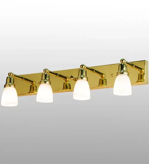 36" Long Revival Oyster Bay Goblet 4 Light Vanity Light - Image 5