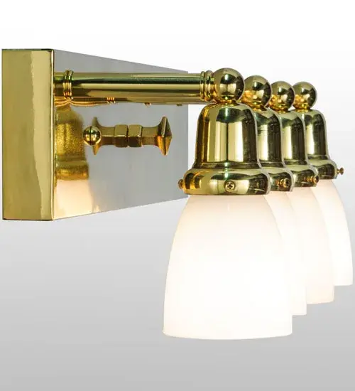 36" Long Revival Oyster Bay Goblet 4 Light Vanity Light - Image 7