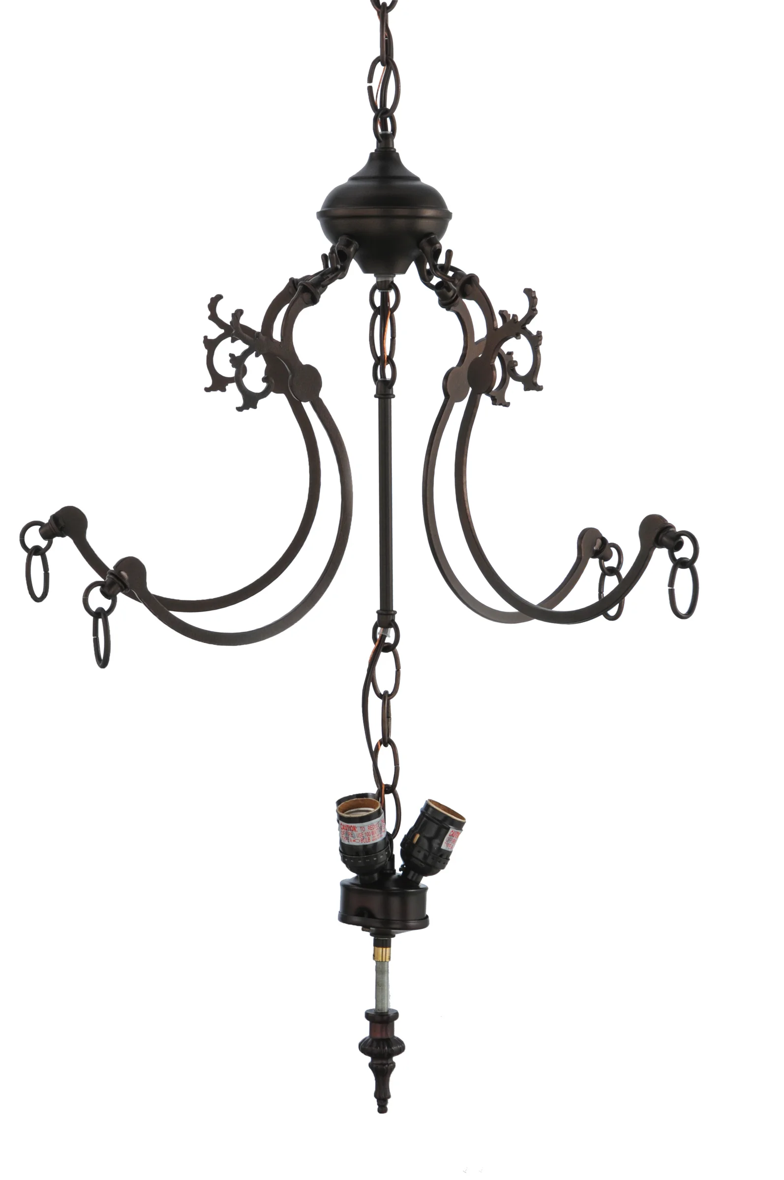 Inverted Pendant Hardware Three Light Hardware in Mahogany Bronze