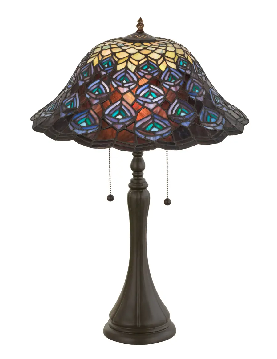 The Tiffany Peacock Feather by Meyda Lighting