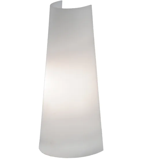 5.5"W X 12.25"H X 3.8"D Lens 2447 White Acrylic Shade