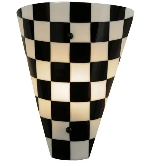 12"W My Brother Mario Fused Glass Wall Sconce - Image 5