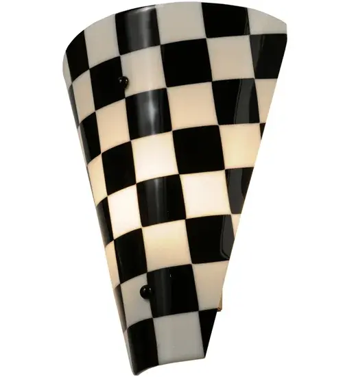 12"W My Brother Mario Fused Glass Wall Sconce - Image 6