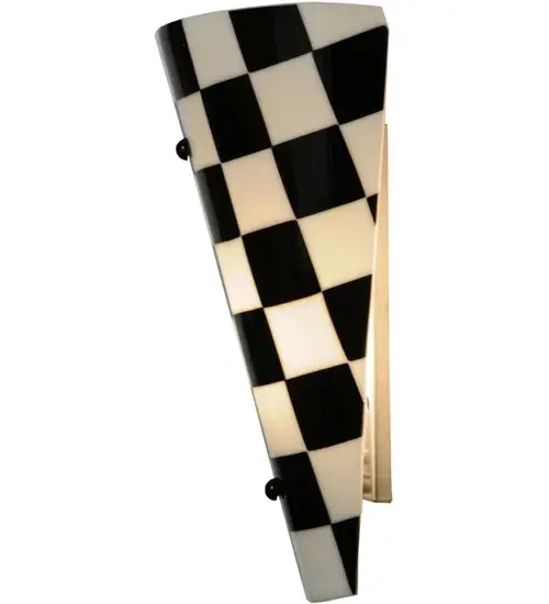 12"W My Brother Mario Fused Glass Wall Sconce - Image 8