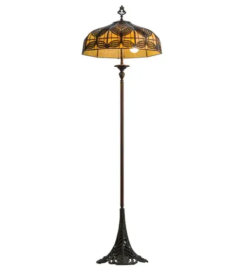 63"H Original Handel Peacock Floor Lamp - Image 5