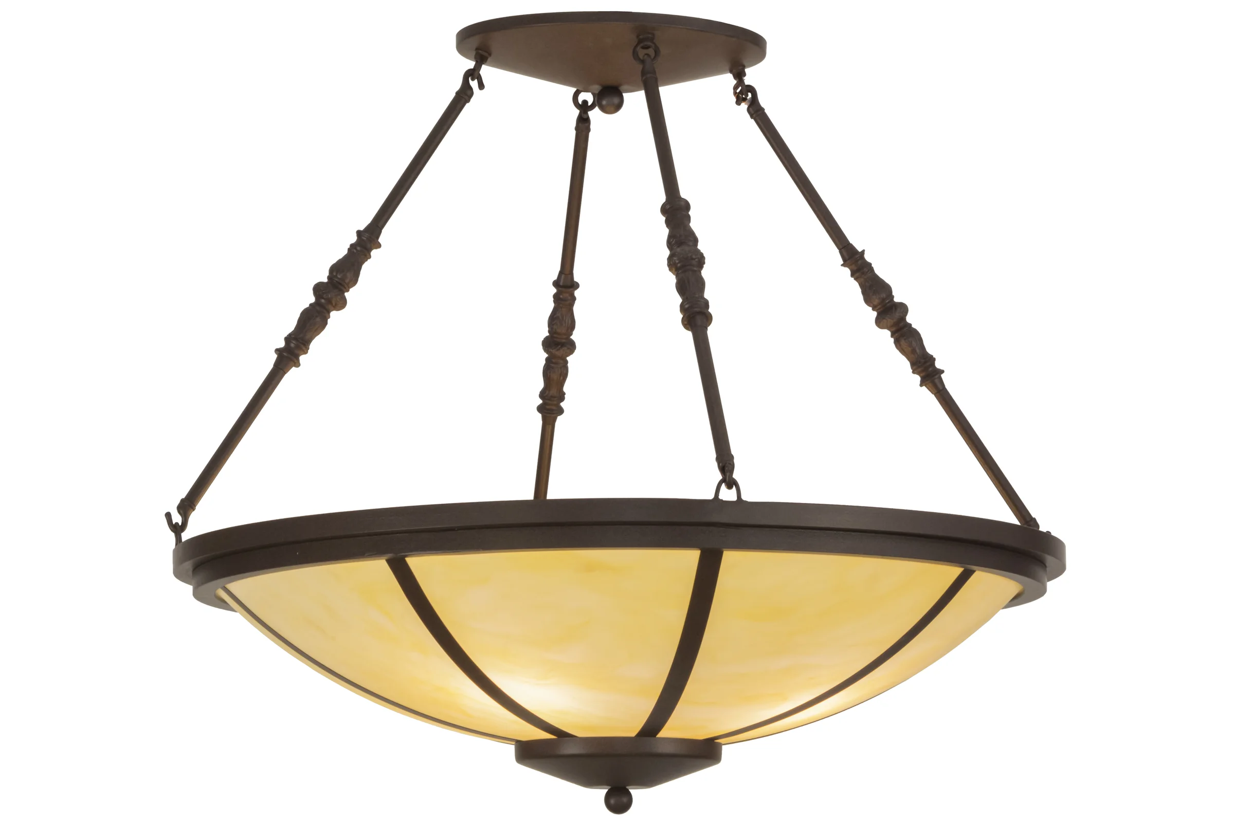 30"W Commerce LED Semi-Flushmount