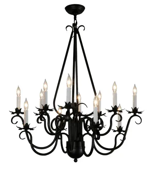 30" Wide Caleb 12 LT Chandelier - Image 1