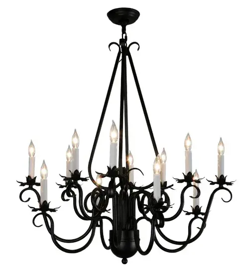30" Wide Caleb 12 LT Chandelier - Image 2