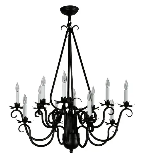 30" Wide Caleb 12 LT Chandelier - Image 3