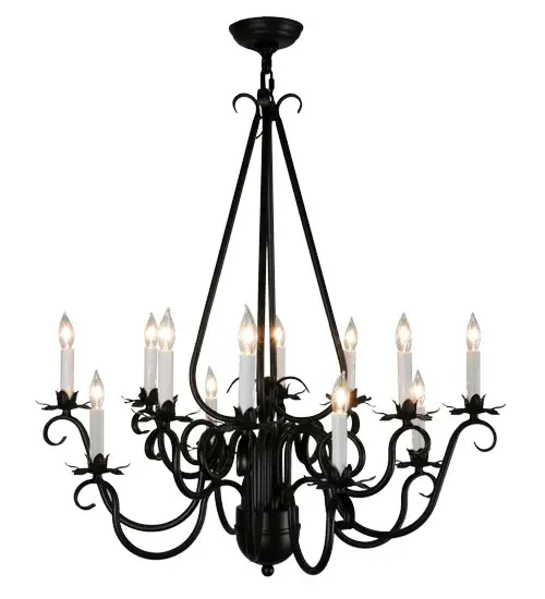 30" Wide Caleb 12 LT Chandelier - Image 5