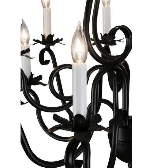 30" Wide Caleb 12 LT Chandelier - Image 9