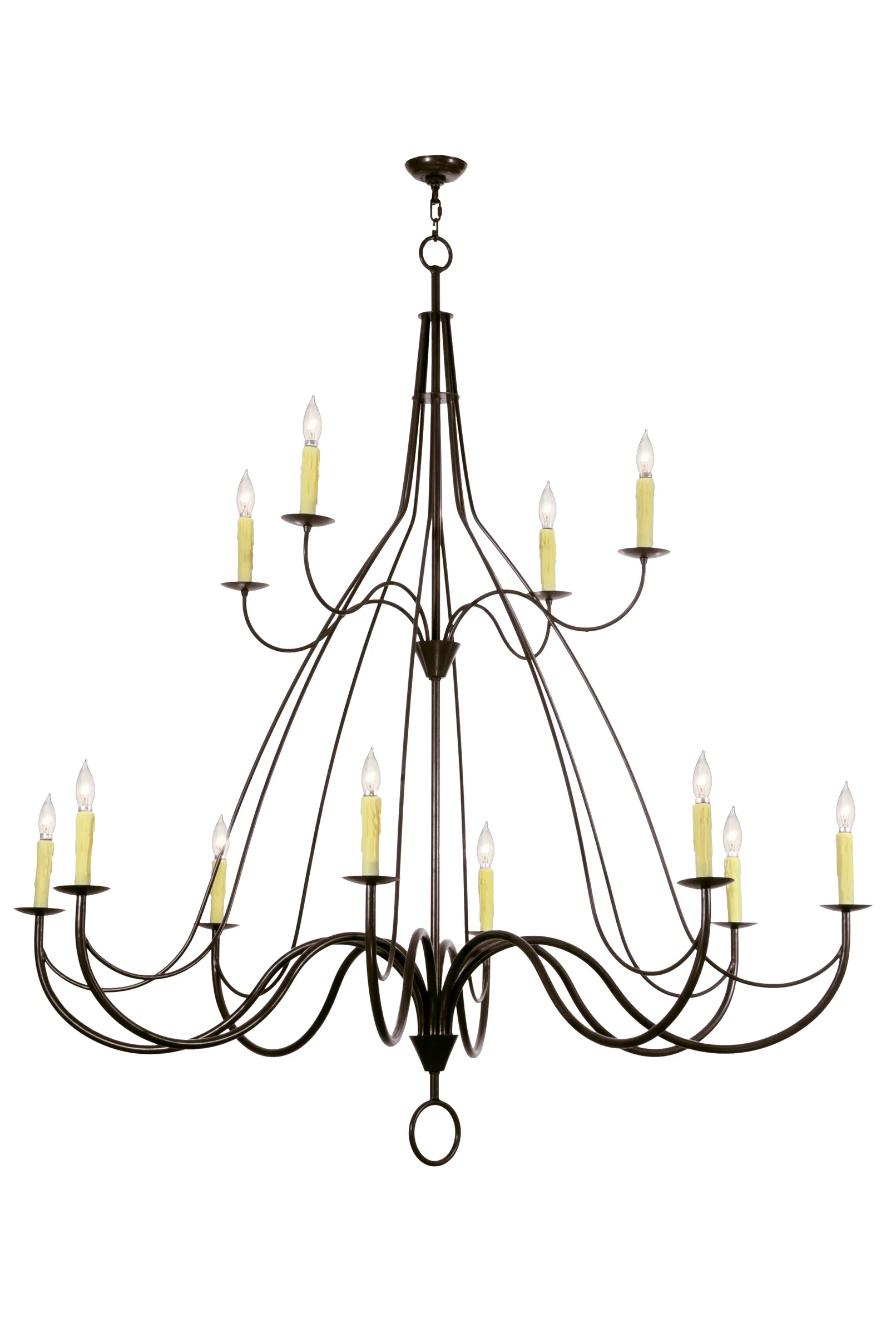 Bell LED Chandelier in Timeless Bronze