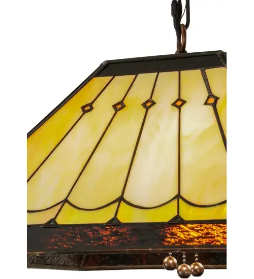 17" Square Scallop Diamond Mission Pendant - Image 8